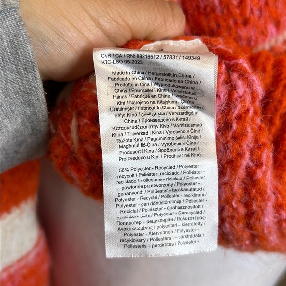 Vero Moda Vibrant Orange Knit Sweater, VERO MODA Sweater 'KAMMA' in Orange SizeM - Picture 9 of 11